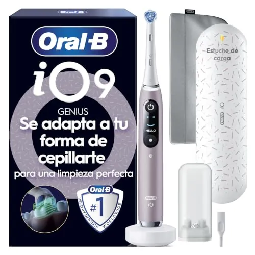 Oral-B iO 9 Cepillo de Dientes Eléctrico con 1 Cabezal, Rosa