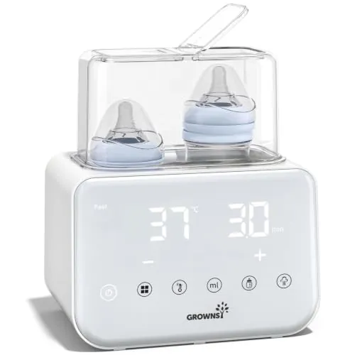 Grownsy Calienta Biberones Doble Bebé 10 en 1 con Esterilizador