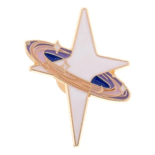 LALADEFIEE Broche de estrella Pin Espacial Esmalte Pines Lindo Esmalte Mochila Pines Espacio Planeta Botón Pines Para Mochila Sombrero Chaqueta Ropa Decoración