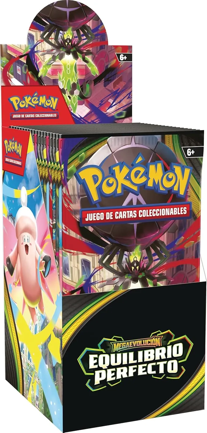 Pokémon: Expositor de Sobres de Mejora de Megaevolución-Equilibrio JCC Pokémon (18 Sobres de Mejora)