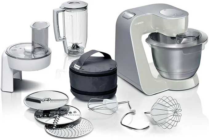 Bosch - Robot de cocina, MUM 5, 1000 W, Plateado, MUM58L20