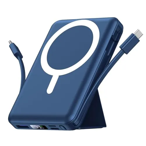 Azmuth para Magsafe Powerbank, 10000mAh Bateria Externa Carga Rapida, Azul