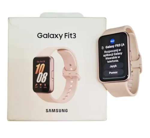 Samsung Galaxy Fit3 - Reloj inteligente con pantalla AMOLED de 40 mm, cuerpo de aluminio, seguimiento completo de la actividad física y la salud, batería hasta 13 días, carga rápida, 5 ATM, oro rosa