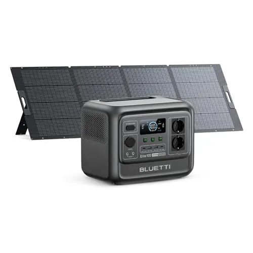 BLUETTI Elite 100 V2 Estación de Energía Portátil 1024Wh y Panel Solar 350W