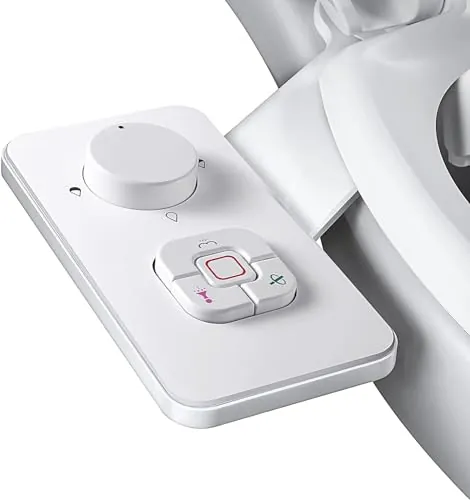 SAMODRA Bidet para WC - Bidet para Inodoro Bidet No Eléctrico, Ducha WC Adaptador Doble Boquilla. Inodoro con Chorro de Agua - Duchas Bidet Higienicas