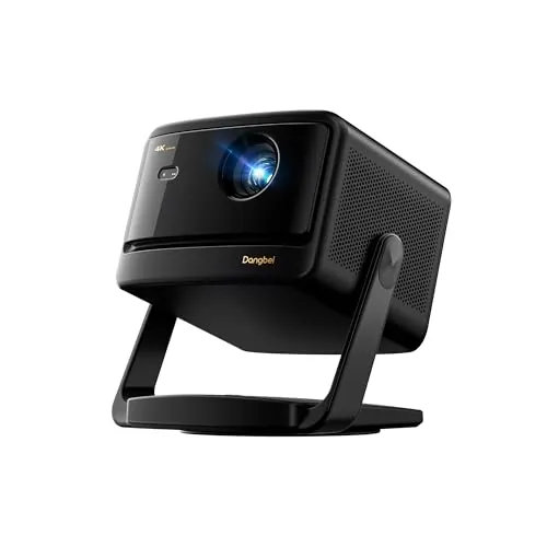 Dangbei DBOX02 Pro, Proyector 4K con Google TV, 2000 Lúmenes ISO, Soporte Integrado, 3D, Auto Keystone/Enfoque, Proyector de Cine en Casa con WiFi y Bluetooth