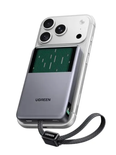 UGREEN MagFlow Pro Power Bank Magnético 10000mAh 25W | USB C 45W Batería Externa MagSafe Portatil Pantalla Digital Compatible con iPhone 18 Pro Max 17 16 15 14 13 12
