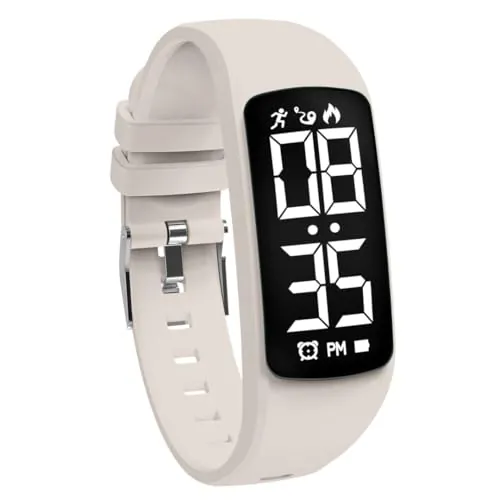 aswan watch Reloj Digital para Niñas y Niños con Cronómetro,Podómetro,Distancia y Calorías sin APPs ni Móvil,Calendario,Despertador-Reloj Fitness Tracker Infantil con Correa de Silicona