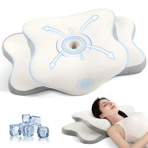 A-Pce Almohada Cervicales y Cuello para Dormir, Blanco