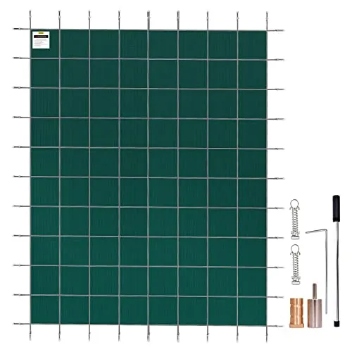 VEVOR Cubierta de Seguridad para Piscina Tamaño de Cubierta 6,7 x 12,8 m Cobertor para Piscina Rectangular Tamaño de Piscina 6,1 x 12,2 m Lona de Piscina para Piscinas Enterradas de Hogar Jardín Hotel