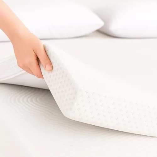 Topper Viscoelastico Nucleo 100% Viscoelastica | 180 x 200cm | Grosor 6CM | Fabricado en España | Alivia Tensiones Musculares | Sobrecolchon Desenfundable y Lavable | Transpirable y Antiacaros