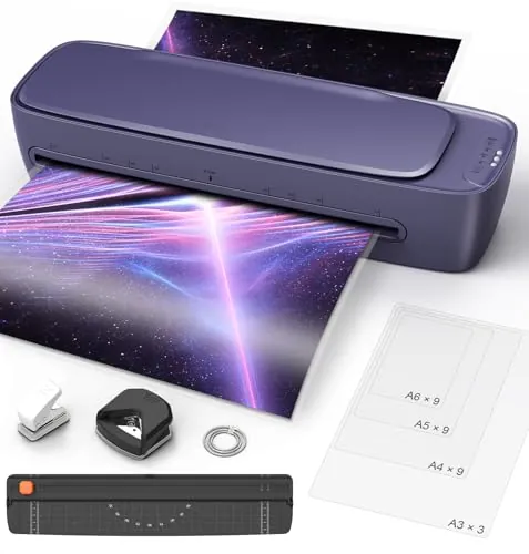 Ablemark Plastificadora A3 y A4 con Guillotina, en caliente y en frío