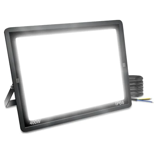 Blivrig Focos LED Exterior 400W, Foco Exterior Blanco Frío 6000K 40000LM
