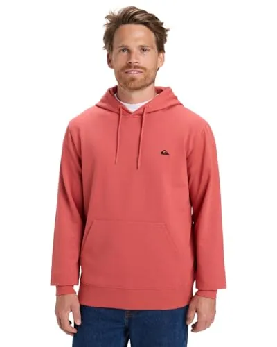 Quiksilver - Jersey de Forro Polar básico con Capucha para Hombre, Color Rosa