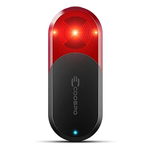 COOSPO TR70 Luz Trasera Radar Inteligente Bicicleta, 140m Detección, Bluetooth & Ant+ Conexión Dual, 7 Modos, 40h Batería, IP67 Impermeable VTT & Carretera