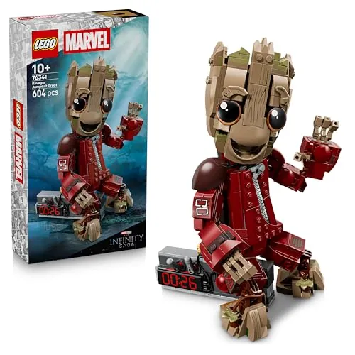 LEGO | Marvel Groot con Traje de Saqueador - Juguete de Superhéroes para Coleccionar - Decoración del Dormitorio - Regalo de Cumpleaños para Niños de 10+ Años y Fans de Guardianes de la Galaxia 76341