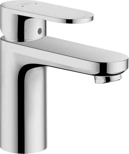 hansgrohe Vernis Blend - grifo lavabo sin desagüe, grifo monomando lavabo 88 mm, mezclador monomando lavabo ahorro de agua (EcoSmart), cromo, 71580000