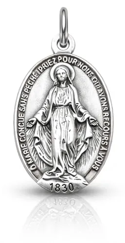 I G J LA MEDALLA MILAGROSA - LA ORIGINAL - 100% MADE IN ITALY - LAS MEDALLAS DE LOS SANTOS PATRONOS