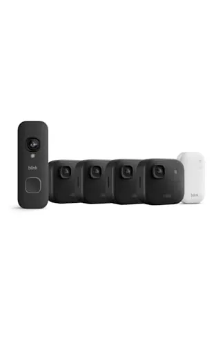 Cámara exterior 2K+ Blink con Blink Videotimbre 2K+ (última generación), Negro, módulo de sincronización básico Incluido