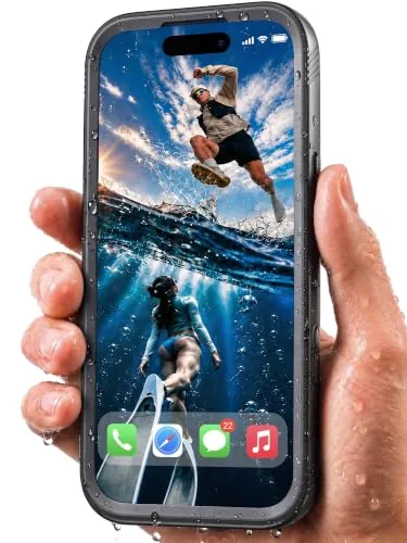 Cozycase Top Funda 360 Antigolpes Impermeable para iPhone 16e / 17e, Negro