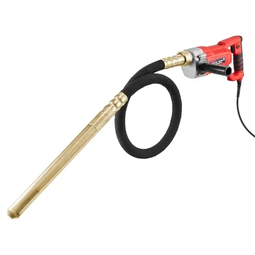 VEVOR Vibrador de Hormigón Portátil Eléctrico de 800 W y 4000 RPM, con Varilla de Eje de 1,5 m, Tipo Lápiz que Elimina Burbujas de Aire y Mezcla el Hormigón, 320 x 135 x 85 mm, 13000 VPM, Plástico PVC