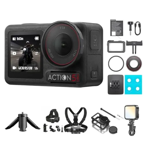 DJI Pack Estándar Osmo Action 5 Pro, cámara acción 4K para Aventura