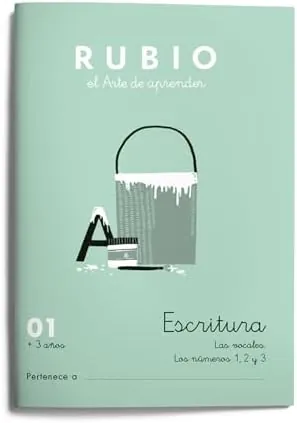 01 Escritura RUBIO | Las las vocales (o, i, u). Los numeros 1, 2 y 3 | +3 años