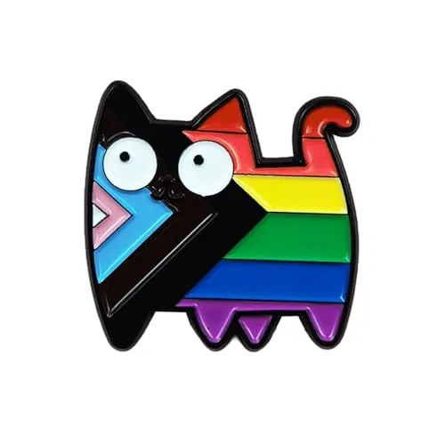 Pin Del Orgullo, Lgbt Pins Insignias De Arco Iris Homosexual Orgullo Broche Insignia Gays Esmalte Alfileres Insignias Orgullo Pines Pins De Gato, Idea De Regalo Para El Mes Del Orgullo