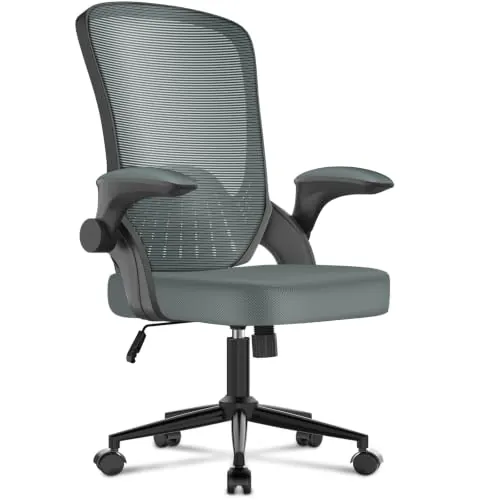 naspaluro Silla de Oficina con Cojín Asiento Engrosado y Ensanchado 110kg