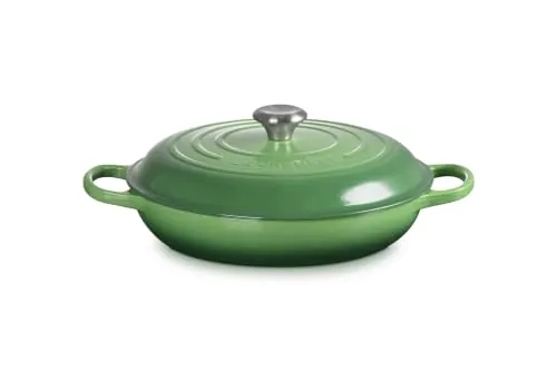 Le Creuset Cacerola baja de hierro fundido, 30 cm, 3, 5 L, Bamboo, 21180304082430