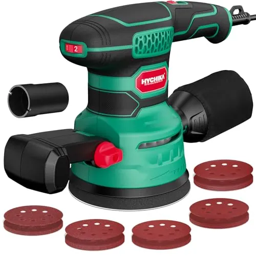 HYCHIKA Lijadora Orbital 450W, 6 Velocidades 6000-12000OPM.