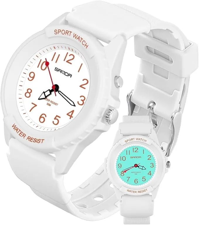 OFFCUP Reloj De Pulsera Deportivo para Mujer, Reloj de Analógico Cuarzo con Luz Nocturna, Relojs DeportivoResistente Al Agua hasta 50 M, para Enfermeras Niñas Niños y Hombres