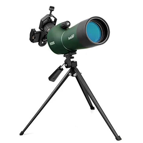 Svbony SV28, Telescopio Terrestre Potente 20-60x60 para Observación de Aves