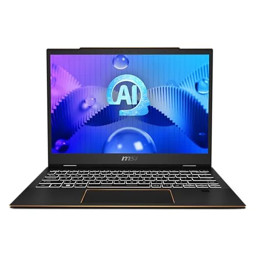 MSI Summit E13 AI EVO A1MTG-023ES - Ordenador portátil 13" FHD+ táctil, (Intel Core Ultra 7 155H, RAM 32GB, 1TB SSD, Windows 11 Pro) Color Negro, Teclado QWERTY Español