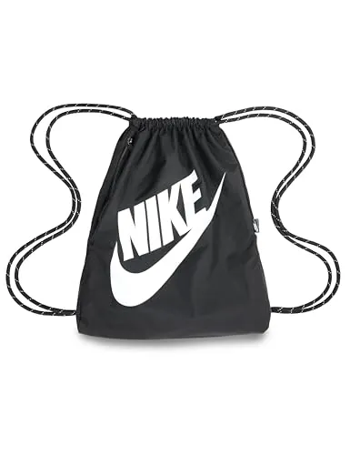 NIKE Nk Heritage Drawstring - Fa21, Sports Bag Unisex Adulto, Black/black/white, Talla Única