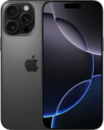 Apple iPhone 16 Pro Max, 256GB, Titanio Negro (Reacondicionado)