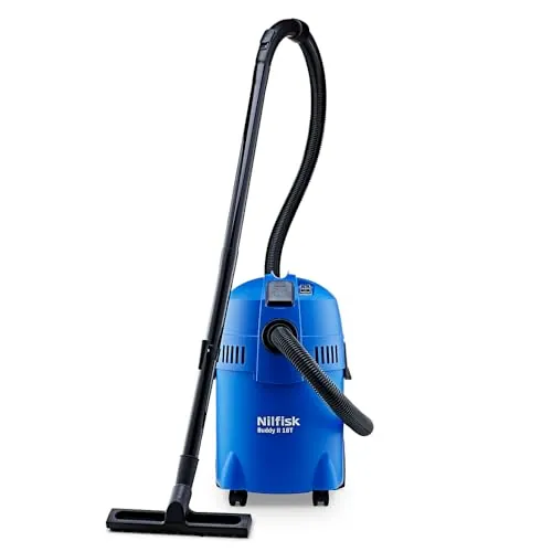 Nilfisk Buddy II 18L T Aspirador de Agua y Polvo - Aspiradora de Bricolaje para Sólidos y Liquidos, Seco y Húmedo, Exterior e Interior (1200 W)