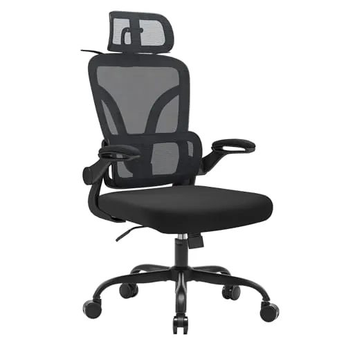 Ximstar Silla Ergonómica de Oficina con Soporte Lumbar Ajustable