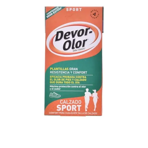 Devor- Olor Super Plantillas para Adultos unisex, Calzado Trabajo, 1 par de plantillas