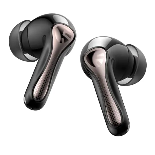 SoundPEATS Auriculares Bluetooth Air5 Pro con LDAC y aptX Lossless, Hi-Res Audio, Bluetooth 5.4, ANC Híbrido de 55 dB, 6 Mics, Multipunto, 37 Horas de Reproducción, IPX5, Control Mediante Aplicación