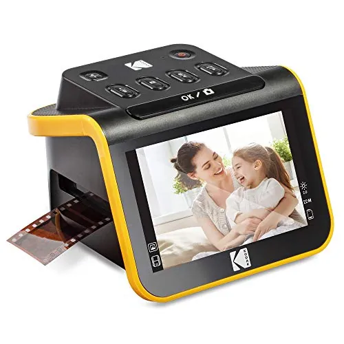 Kodak Slide N SCAN con Gran Pantalla LCD de 5 Pulgadas, conversión de Negativos y Diapositivas en Color, Blanco y Negro 35 mm, 126, 110 Negativos en Fotos Digitales JPEG de 22MP de Alta resolución