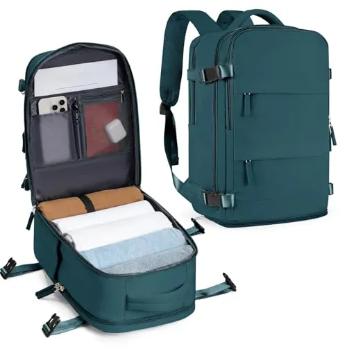 SZLX Mochila Viaje Cabina Avion 40x30x20 Mujer Ryanair Mochila Equipaje de mano 40x30x20 Wizz Air Travel Backpack Maletas de Viaje Cabina Avion Mochila Ordenador Portatil 14 Pulgadas Hombre