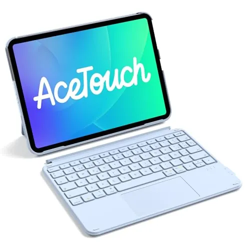 Inateck Funda con Teclado iPad A16/10ª Gen, Ultraligera 450g