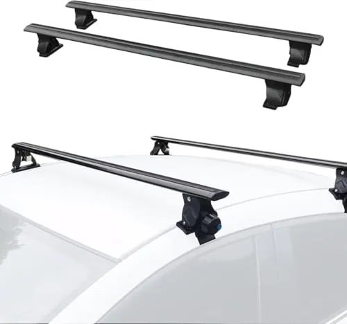 MAGIC SELECT Barras de Techo para Coche sin Rieles (1,53m)