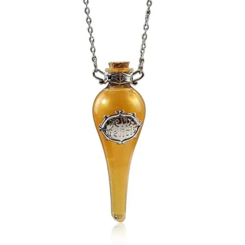 ROKZELT 1 Pieza Collares Felix Felicis, Collar Harry, Collar Magico, Hermione, Regalos, Bolsa de Terciopelo for Cosplay Fans