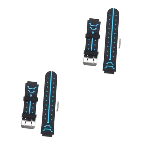 HOMSFOU Correa De Reloj Para Niños De Silicona Cómoda 2 Piezas Repuesto Compatible Con Smartwatch Infantil 0.79 Pulgadas 20 Mm