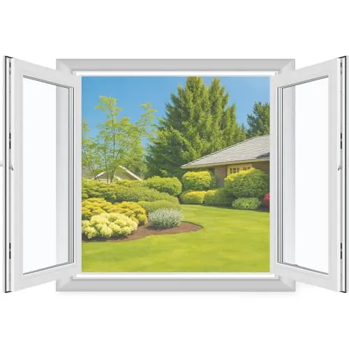 MYCARBON 2 Pcs Mosquitera para Ventana Autoadhesiva 150x180cm Blanca Anti Insectos Cortable con Cuchillo