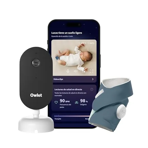 Owlet Dream Duo 3 Bedtime Blue - Dream Sock + Dream Sight Sistema inteligente de monitorización de la salud del bebé