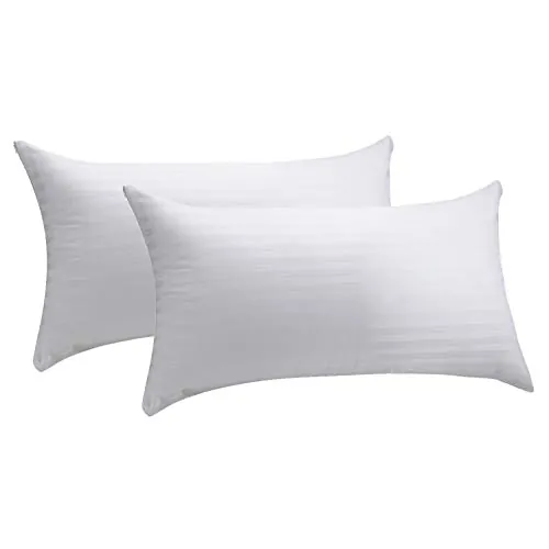 Pikolin Home - Pack de 2 Fundas de Almohada 100% algodón cutí Completamente Transpirable confeccionada con Tratamiento antiencogimiento, 75x40cm (Pack de 2)