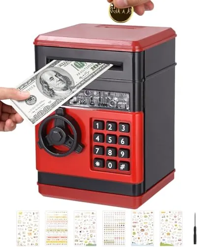 Birshe Hucha Electronica,Hucha Caja Fuerte para Niños Hucha con Contraseña